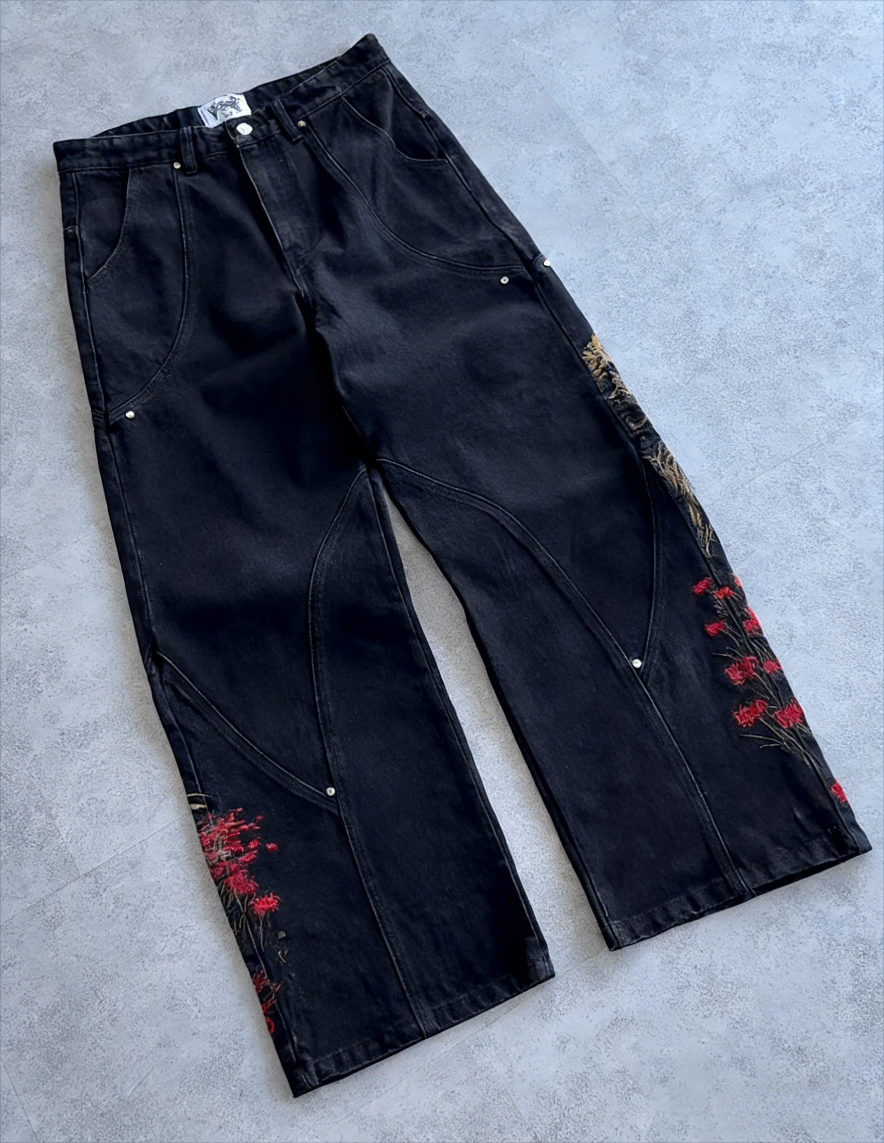 Jean Denim "Heritage Japonais" – Broderies Artisanales Édition Limitée – Image 5